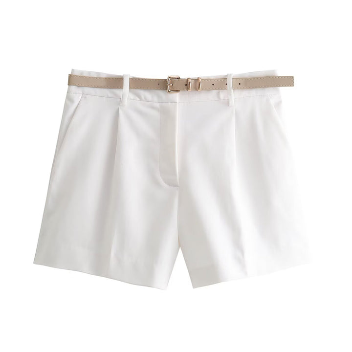 Damen elegante Shorts mit praktischem Gürtel Echo Archiv