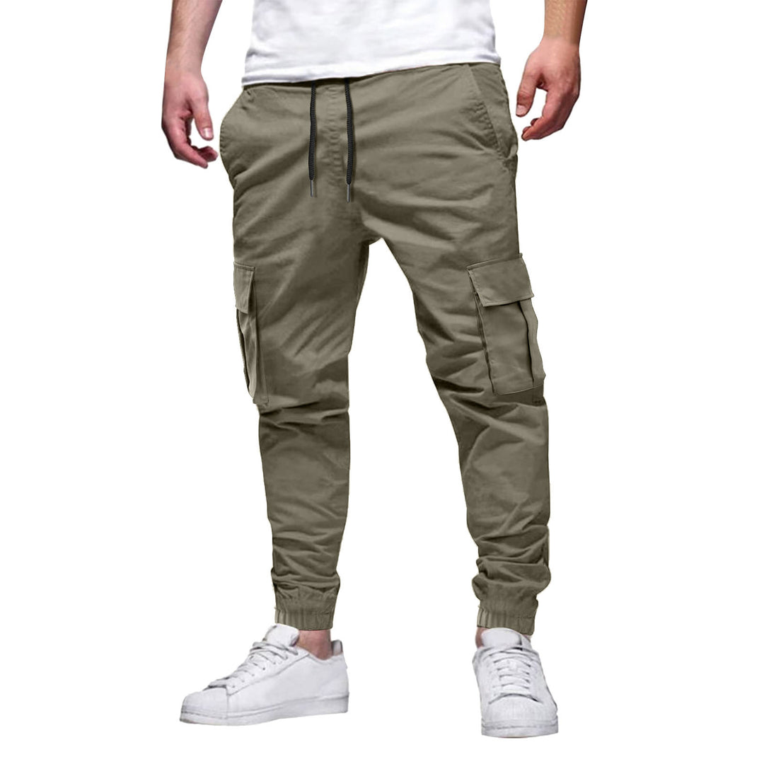 Herren lässige Cargo-Hose mit elastischem Bund und praktischen Taschen Echoarchiv