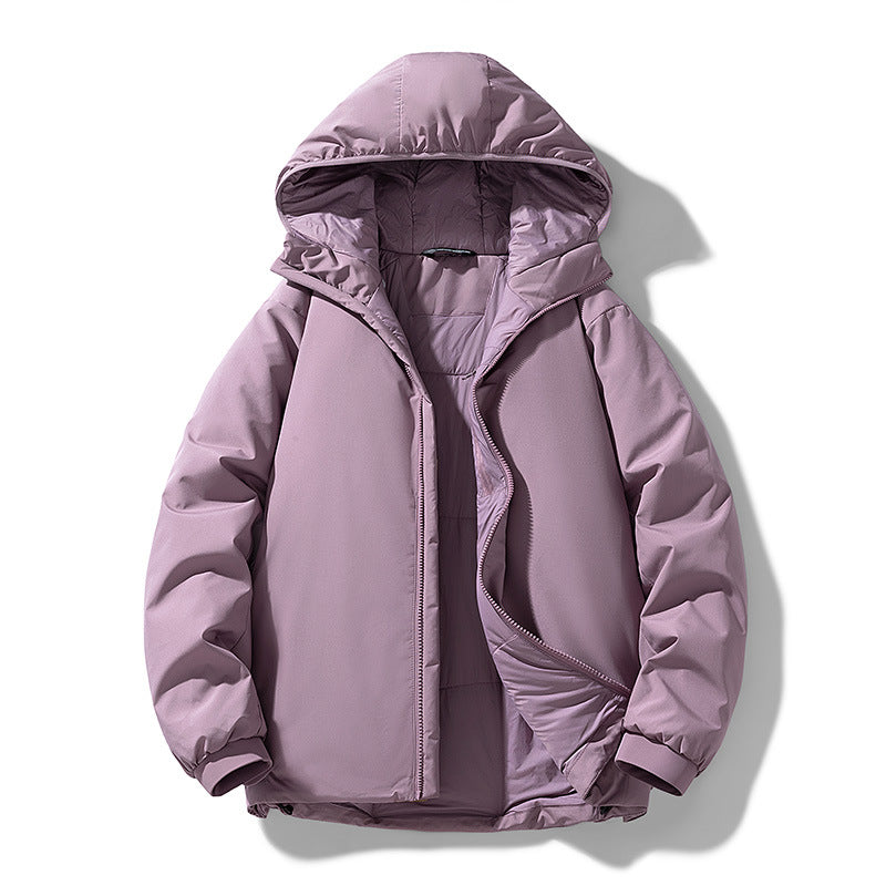 Herren Gefütterte Thermo-Winterjacke mit Kapuze, winddichter Shell und elastischen Bündchen Echo Archiv