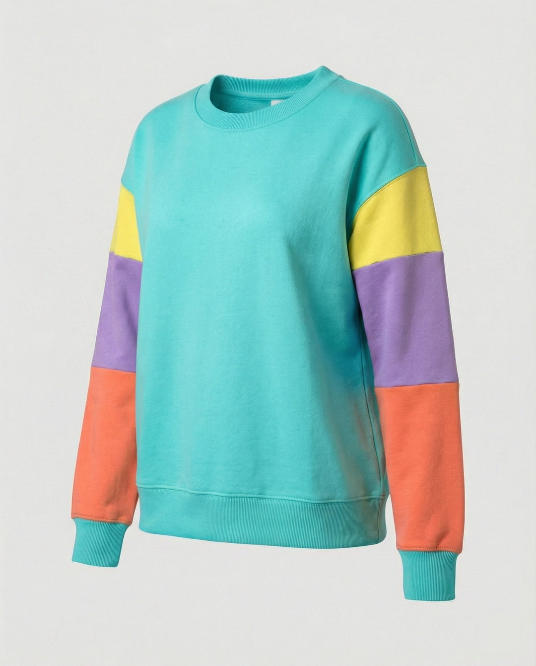 Damen lässiger SwEchoarchivtshirt mit kontrastierenden Ärmeln Echoarchiv