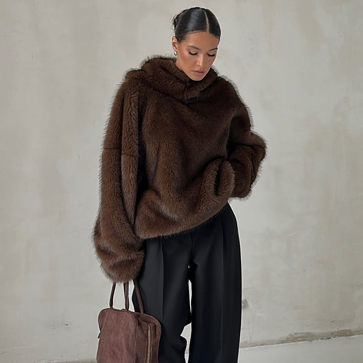 Damen Kuscheliger Oversize-Pullover Echoarchiv
