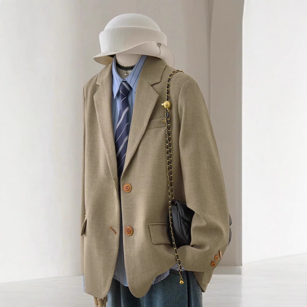 Damen Klassischer Wollblazer Echoarchiv