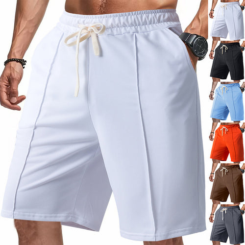 Herren nan knielange Relax-Bermuda mit flacher Bügelfalte, elastischem Tunnelzugbund und seitlichen Eingrifftaschen Echo Archiv