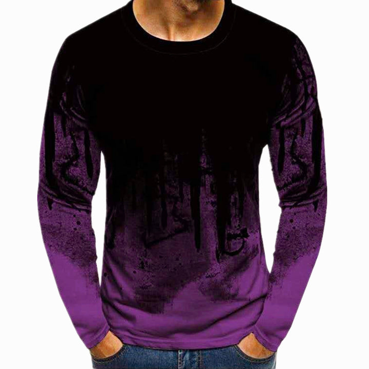 Herren Langarmshirt mit modernen grafischen Akzenten und sportlicher Passform Echoarchiv