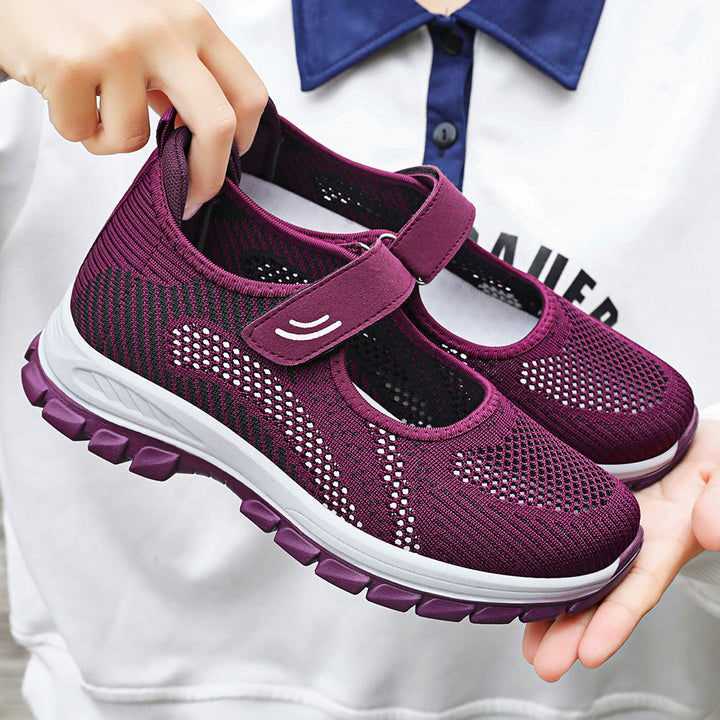 Damen Sportliche Slip-On Sneakers mit verstellbarem Riemen Echo Archiv