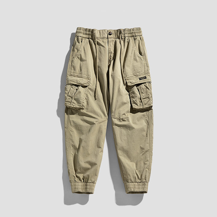 Herren Cargo-Joggerhose im Utility-Look mit elastischem Bund, Multifach‑Taschen und gerippten Knöcheln Echo Archiv