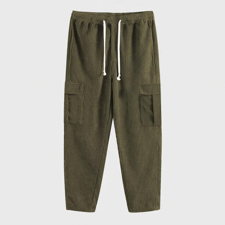 Herren Freizeithose mit Seitentaschen und elastischem Bund Echoarchiv