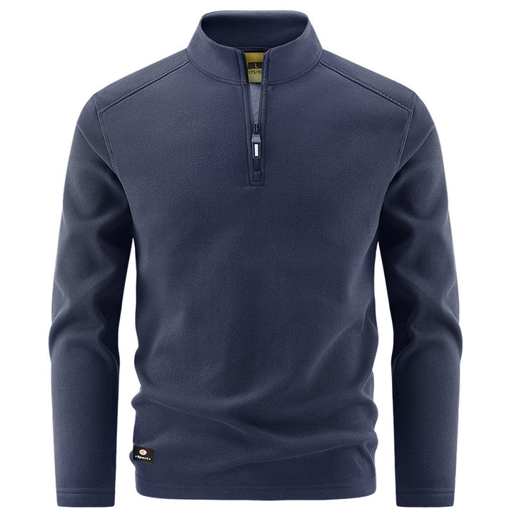 Herren Thermo‑Fleecepullover mit kurzem Reißverschluss und Stehkragen Echo Archiv