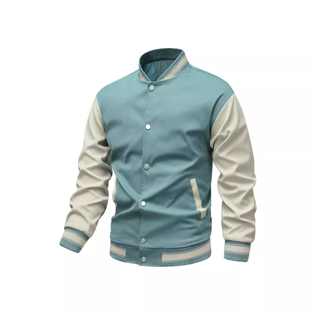Herren Collegiate-Bomberjacke im Varsity‑Stil mit Kontrastärmeln Echoarchiv