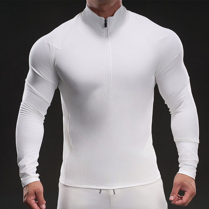 Herren Funktions-Langarmshirt mit Stehkragen Echoarchiv