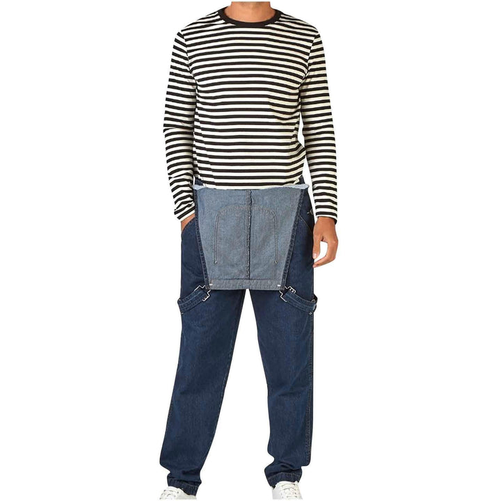 Herren Denim-Latzhose mit praktischen Taschen und Echoarchivrnem Schnitt Echoarchiv