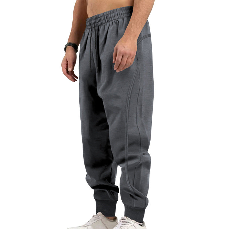Herren nan vielseitige Sweat-Jogginghose mit ergonomischen Knieabnähern, elastischem Komfortbund und verdeckten Reißverschlusstaschen Echo Archiv