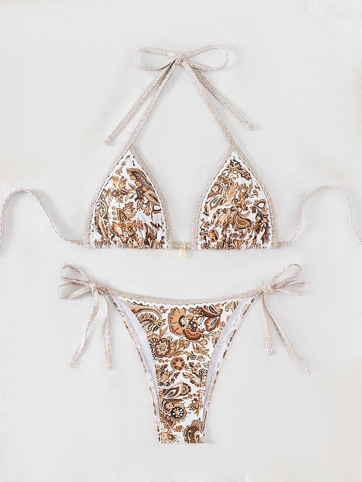 Damen Triangel-Bikini mit aufwendigem Floral-Design Echo Archiv