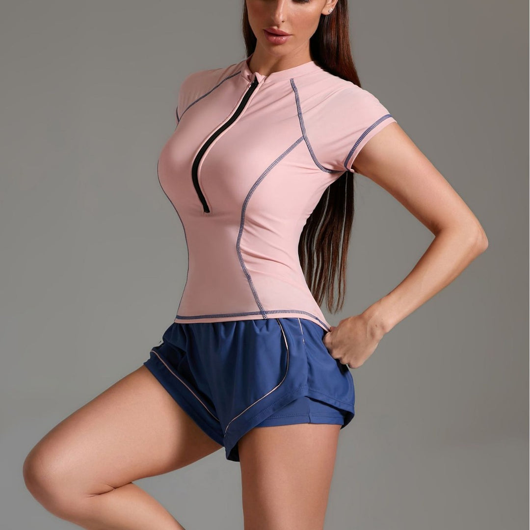 Damen Sportliches Oberteil und Shorts Set Echo Archiv
