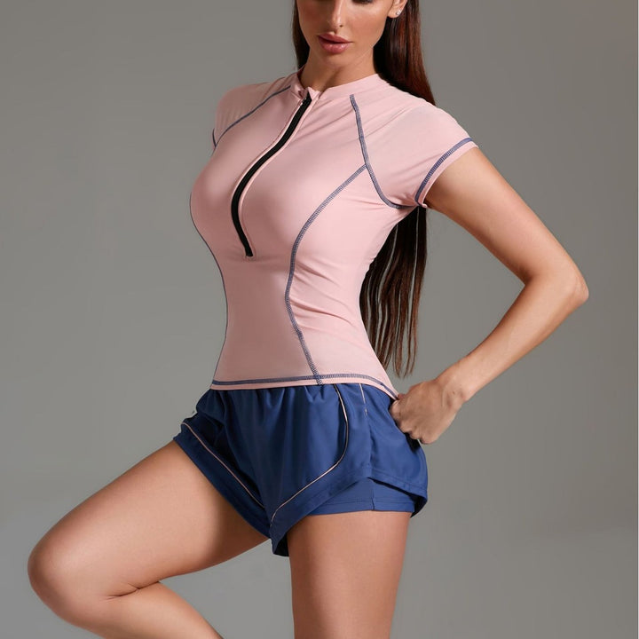 Damen Sportliches Oberteil und Shorts Set Echo Archiv