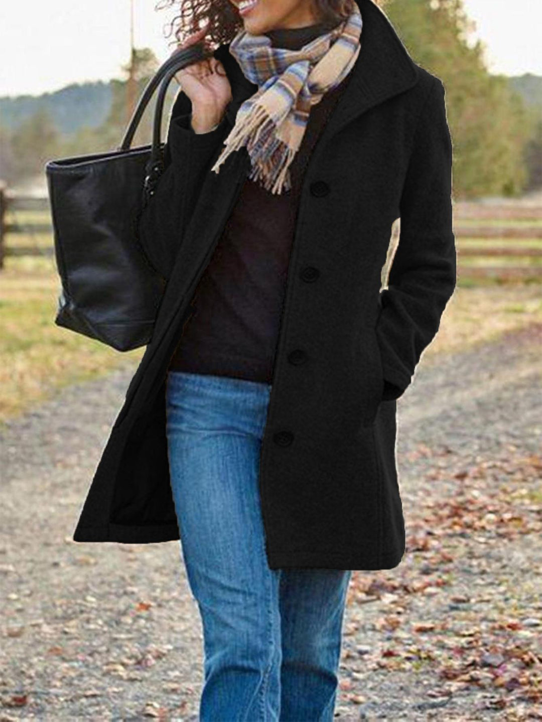Damen trendiger Oversized-Mantel Echoarchiv