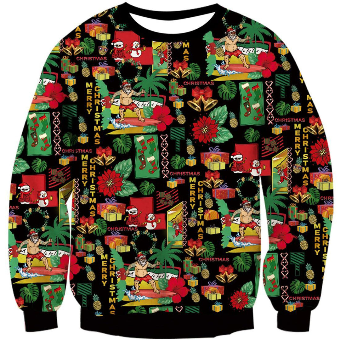 Damen Lustiger Sweatshirt mit einzigartigem Katzenmotiv Echoarchiv