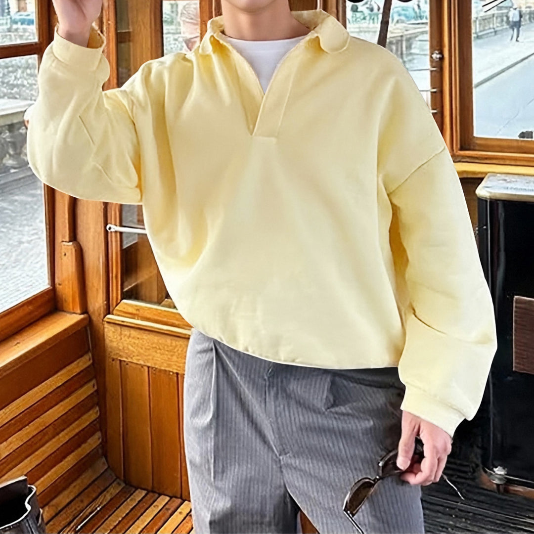 Herren Pullover mit V-Ausschnitt und Langarm Echoarchiv
