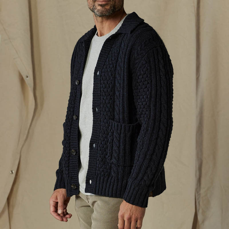 Herren Strickjacke mit Karomuster Echoarchiv