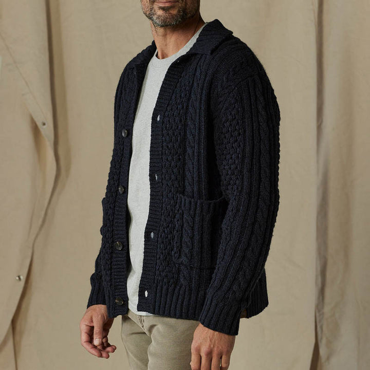 Herren Strickjacke mit Karomuster Echoarchiv