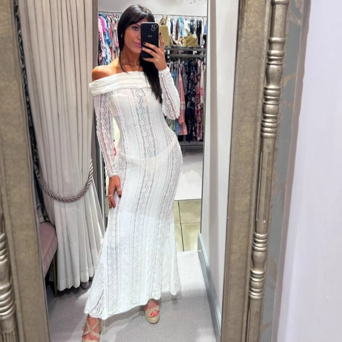 Damen Elegantes und traumhaftes Spitzenkleid Echo Archiv