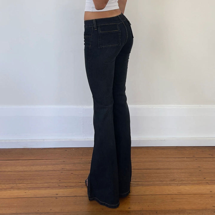 Damen High-Waist Schlagjeans mit klassischem Schnitt Echo Archiv