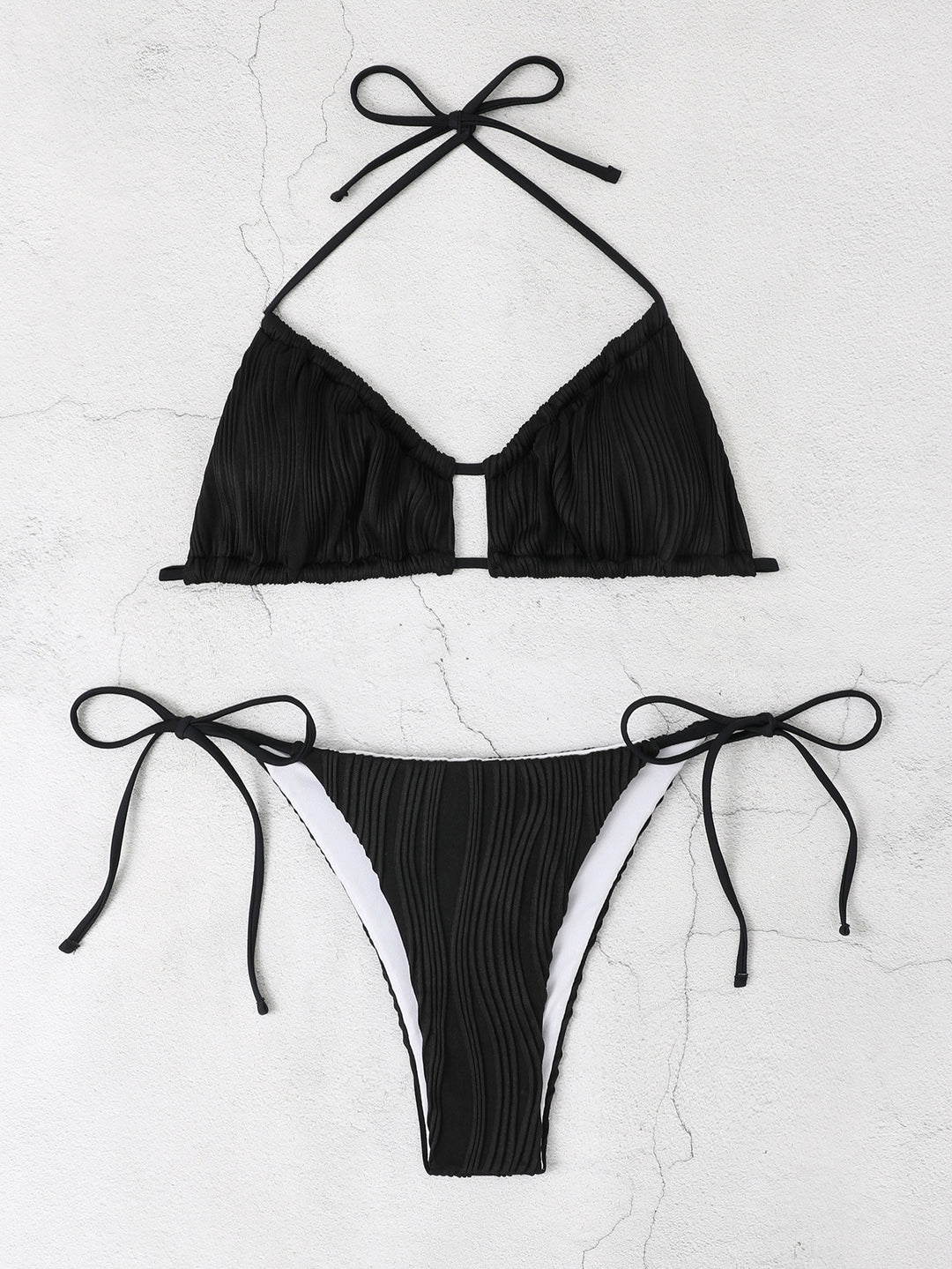 Damen Triangel-Bikini-Set mit raffinierten Rüschendetails Echo Archiv