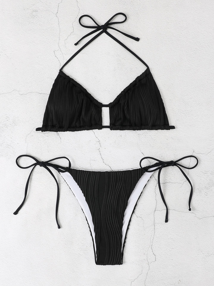 Damen Triangel-Bikini-Set mit raffinierten Rüschendetails Echo Archiv