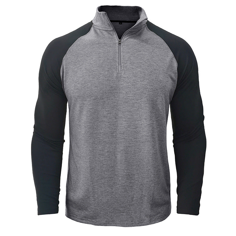 Herren Sportlicher Pullover mit Stehkragen und Reißverschluss Echoarchiv