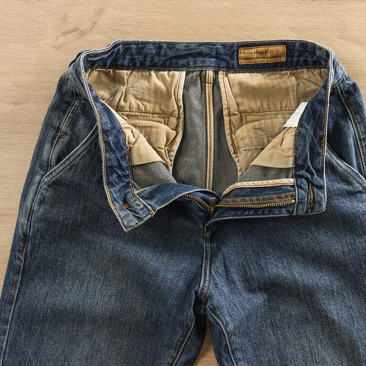 Herren Lässige Jeans mit verstärkten Knien Echo Archiv