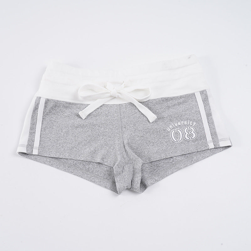Damen Freizeitshorts mit elastischem Bund und dekorativem Bindegürtel Echo Archiv