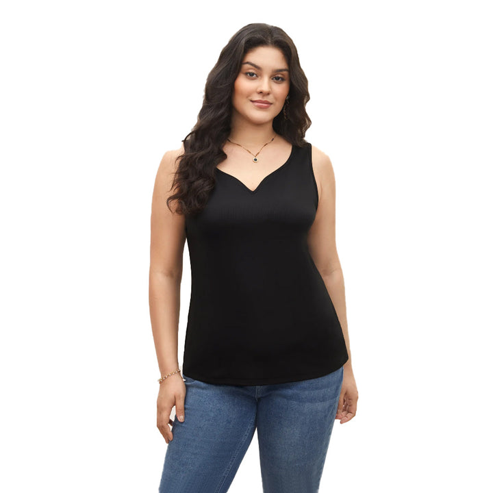 Damen ärmelloses Tanktop mit schwungvollem V-Ausschnitt Echo Archiv