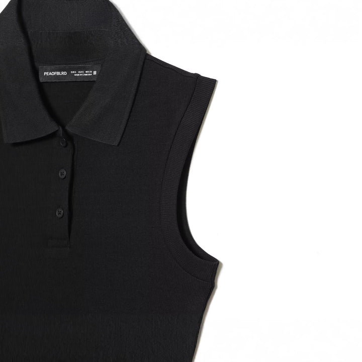 Damen Polo-Kleid mit schwingendem Rock und klassischem Kragen Echo Archiv