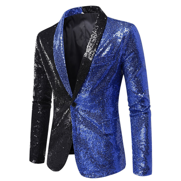 Herren Glitzer Jackett mit modernem Schnitt und funkelnden Akzenten Echoarchiv