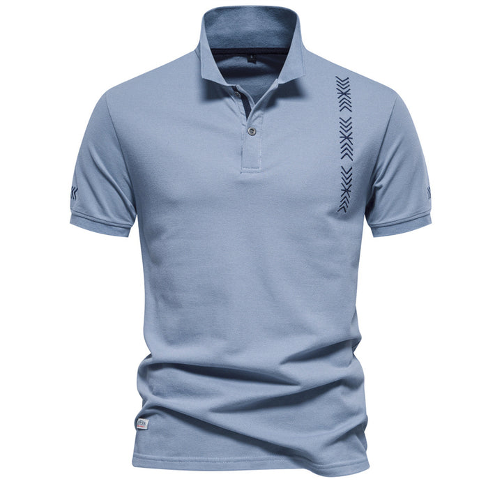 Herren Polo-Shirt mit modernem Design und feiner Struktur Echoarchiv