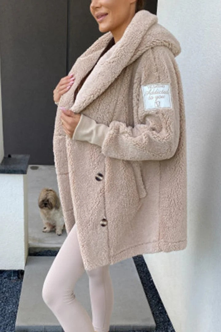 Damen Oversized Teddyjacke – Célinea