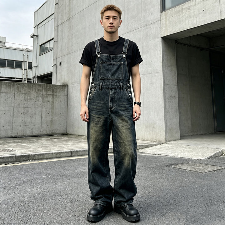 Herren Lässige Jeanslatzhose Echoarchiv