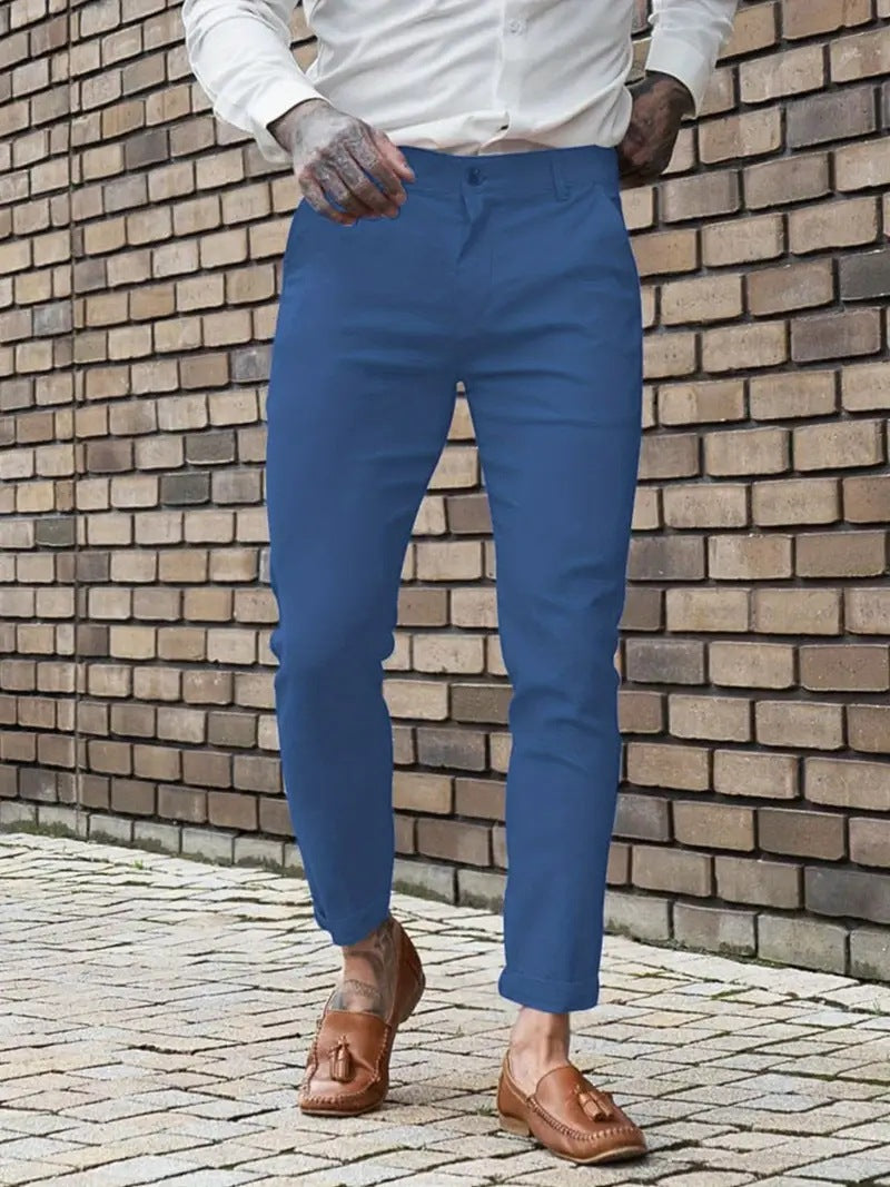 Herren Slim-Fit Chinohose mit elastischem Komfortbund und praktischen Taschen Echoarchiv