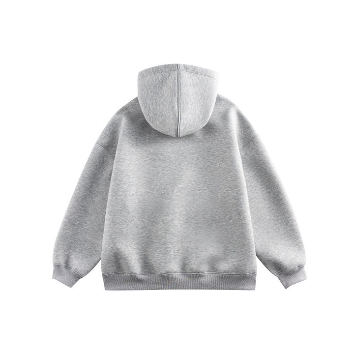 Unisex Oversize-Kapuzenpullover aus French-Terry mit Kängurutasche und abnehmbaren Plüschanhänger Echoarchiv
