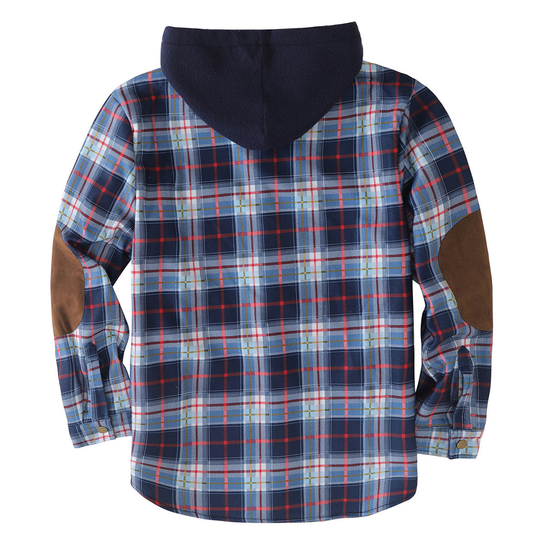 Herren wattierte Flanelljacke mit abnehmbarem Kapuzenfutter Echoarchiv