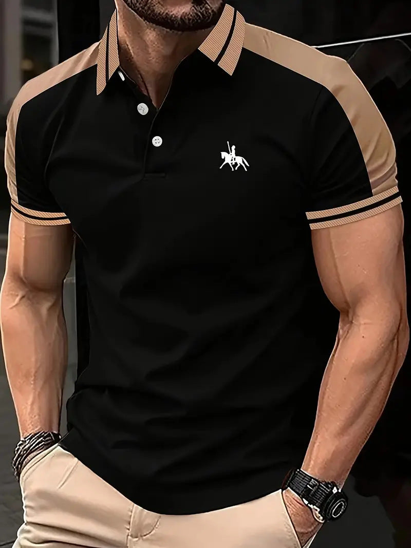Herren sportliches Polohemd mit modernen Akzenten Echoarchiv