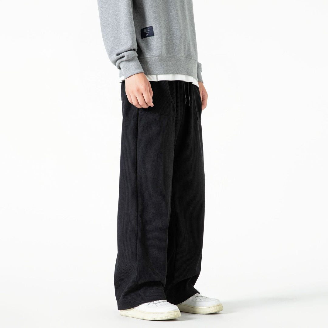 Damen Cordhose mit weitem Bein, elastischem Bund und aufgesetzten Taschen Echo Archiv