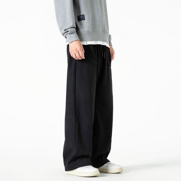 Damen Cordhose mit weitem Bein, elastischem Bund und aufgesetzten Taschen Echo Archiv