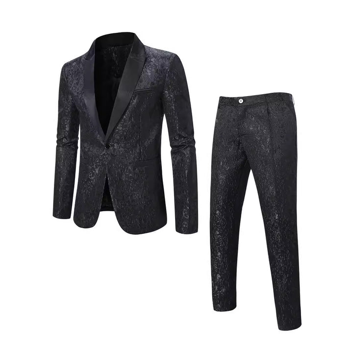 Herren elegantes Anzugset mit dekorativem Muster Echoarchiv