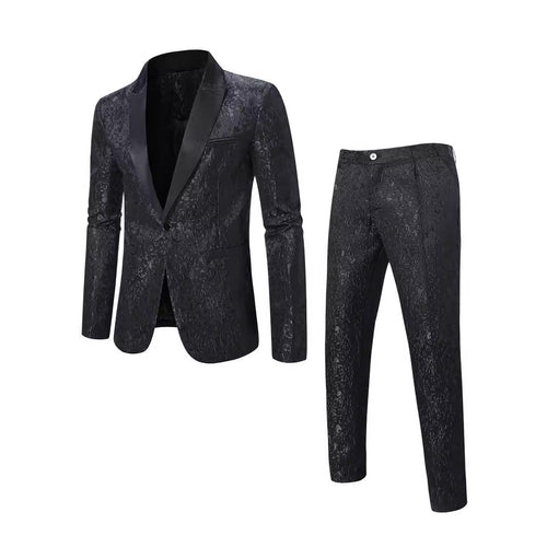 Herren elegantes Anzugset mit dekorativem Muster Echoarchiv