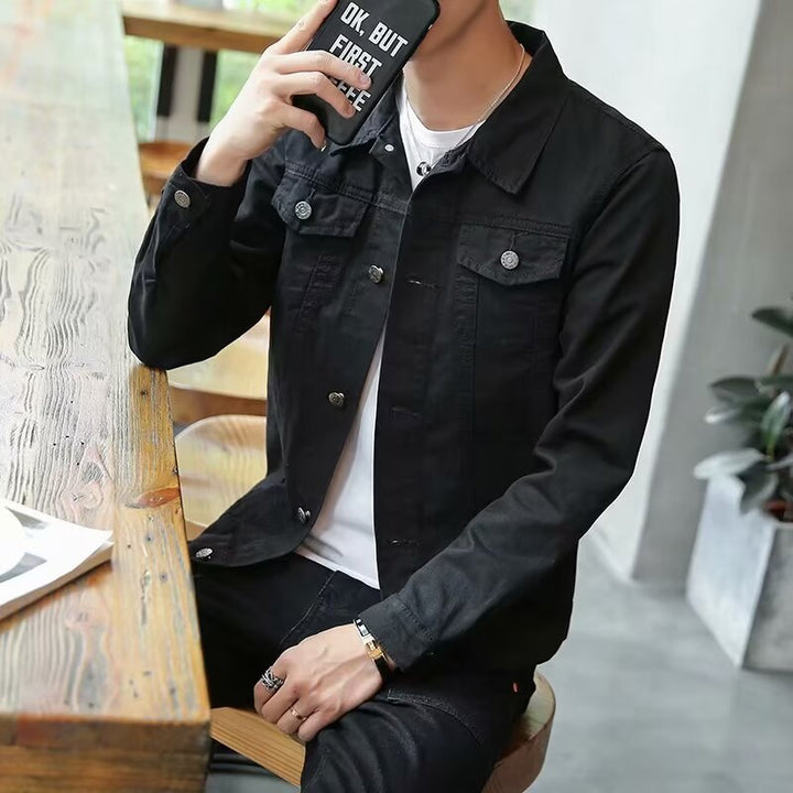 Herren Denim-Jacke mit praktischem Reißverschluss und modischen Details Echoarchiv