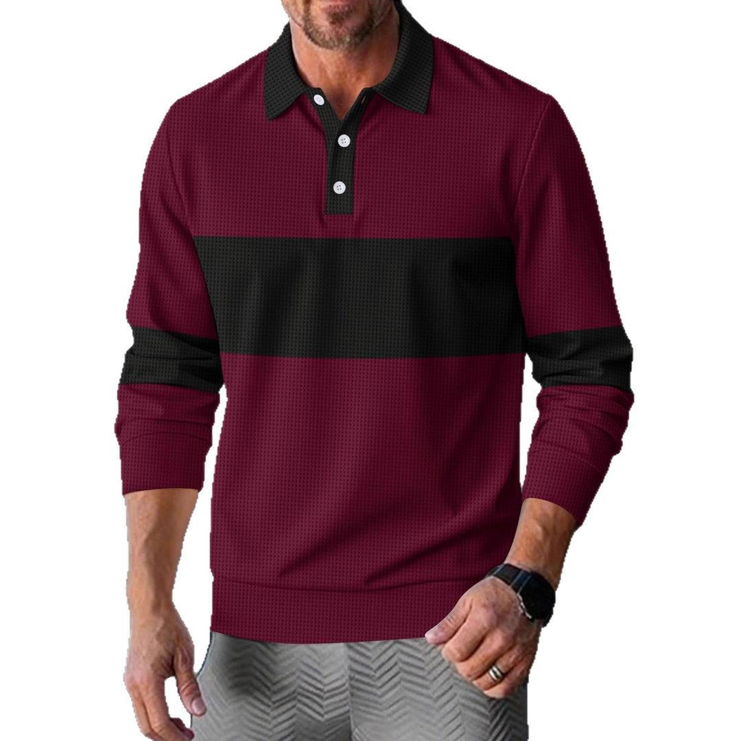 Herren Polohemd mit modernem Design und funktionalen Details Echoarchiv