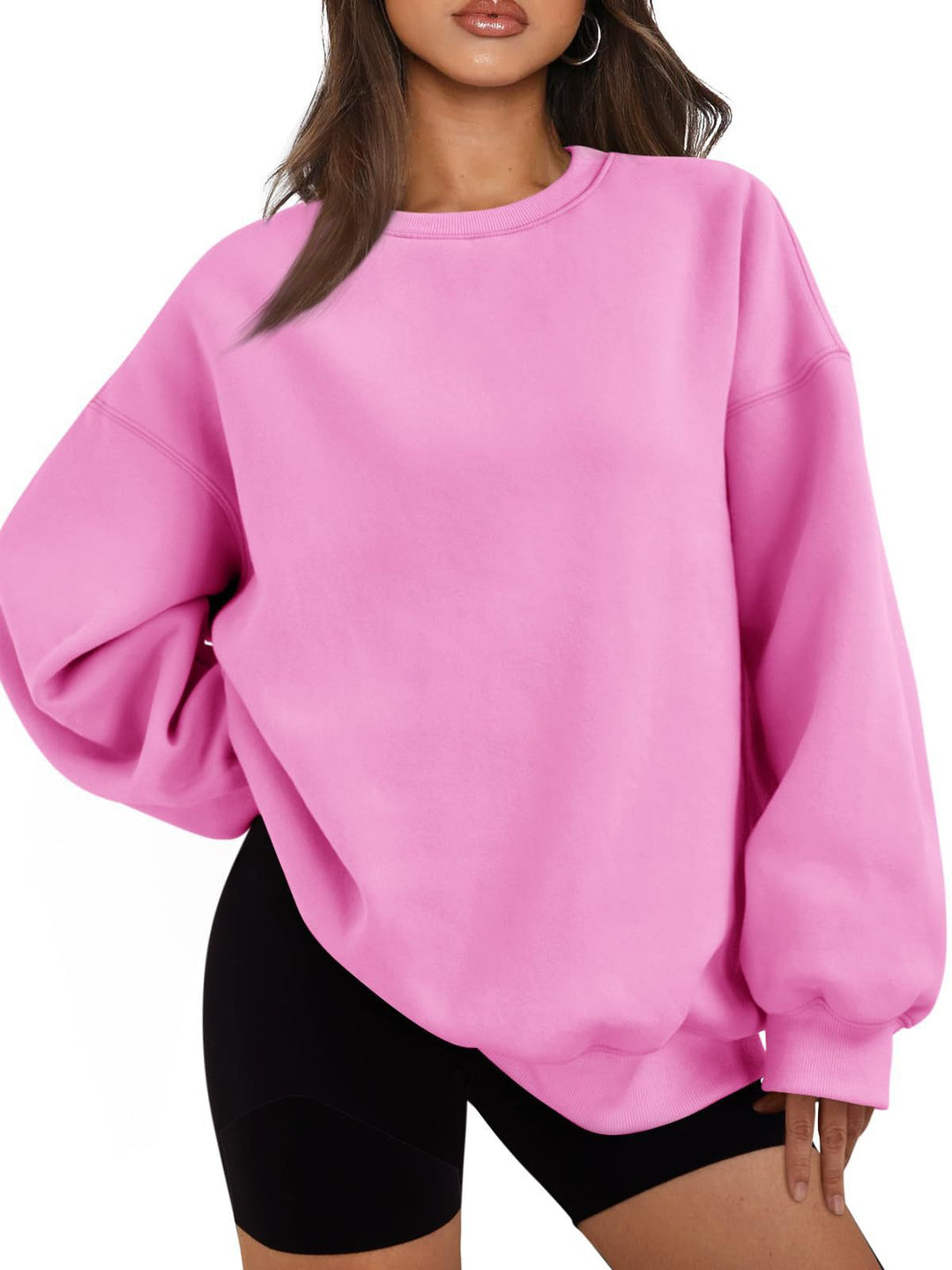 Damen nan Boxy-Crewneck-Sweat mit extraweiter Passform, Raglanärmeln und weichem Fleece-Innenfutter Echo Archiv