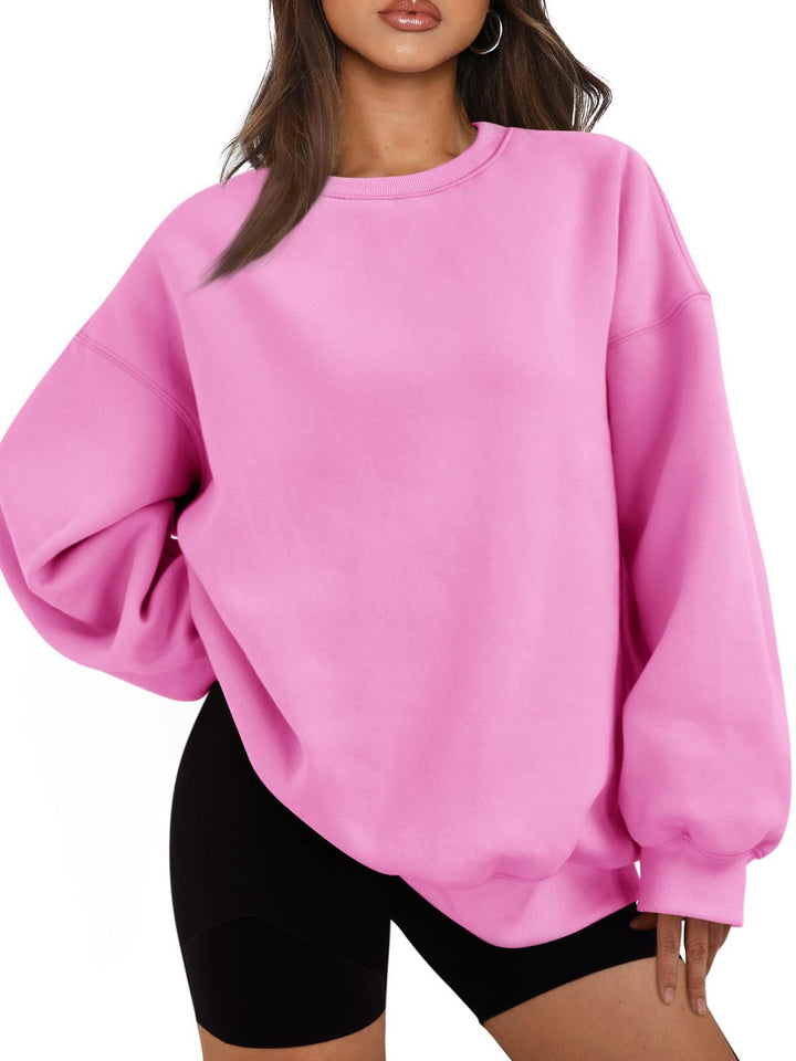 Damen nan Boxy-Crewneck-Sweat mit extraweiter Passform, Raglanärmeln und weichem Fleece-Innenfutter Echo Archiv