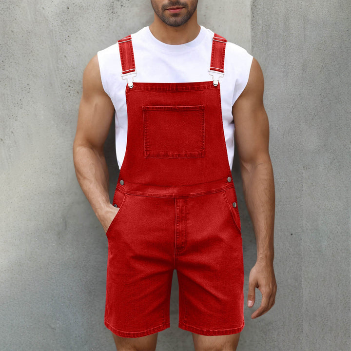 Herren Lässige Denim-Latzhose Echoarchiv